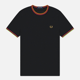 Fred Perry: Чёрная футболка  Twin Tipped