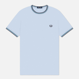 Fred Perry: Голубая футболка  Twin Tipped