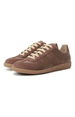 Maison Margiela: Бежевые кеды  Replica