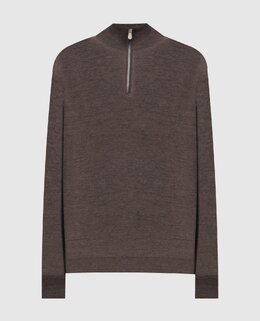 Brunello Cucinelli: Коричневый свитер 