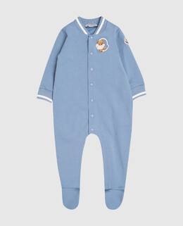 Moncler ENFANT: Синий комбинезон 