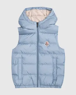 Moncler ENFANT: Голубой жилет 