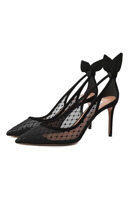 Aquazzura: Чёрные туфли  Bow Tie