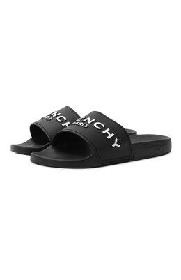 Givenchy: Чёрные шлёпанцы 