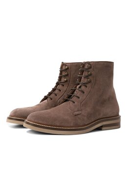 Brunello Cucinelli: Бежевые ботинки 