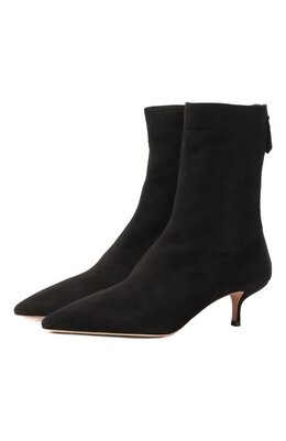Aquazzura: Чёрные ботинки  Sue