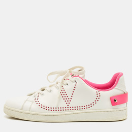 Valentino: Белые кроссовки  Rockstud