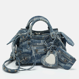 Balenciaga: Голубая сумка  BB