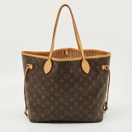 Louis Vuitton: Светлая сумка  Neverfull MM
