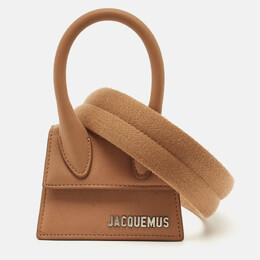 Jacquemus: Коричневая сумка на руку  Le Chiquito