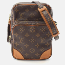Louis Vuitton: Коричневая сумка через плечо 