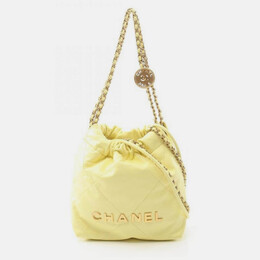 Chanel: Жёлтая сумка 