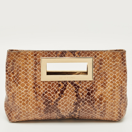 Michael Kors: Бежевый клатч 