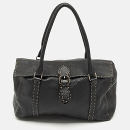 Fendi: Чёрная сумка  Selleria