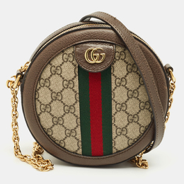 Gucci: Коричневая сумка  GG Supreme