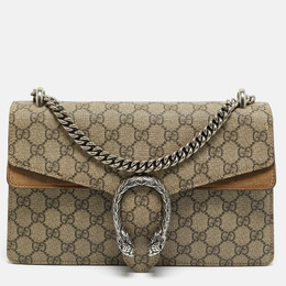 Gucci: Бежевая сумка  GG Supreme