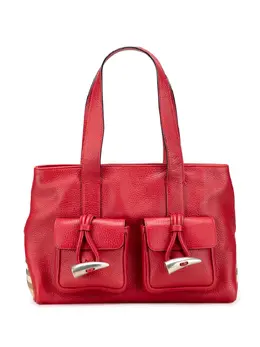 Burberry Pre-Owned: Красная сумка-шоппер 