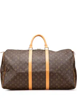 Louis Vuitton Pre-Owned: Коричневая дорожная сумка 