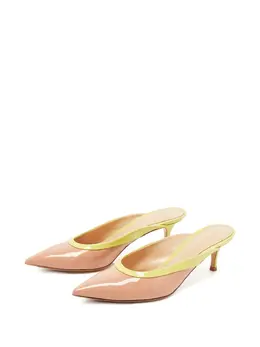 Gianvito Rossi: Бежевые сабо 