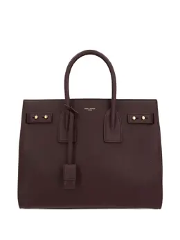 Saint Laurent: Бордовая сумка-шоппер  Sac de Jour