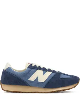 New Balance: Голубые кроссовки 