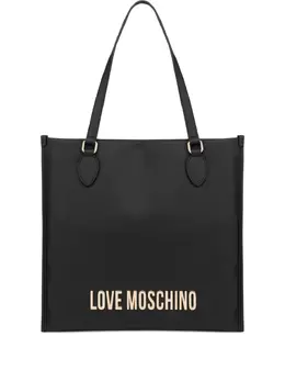 Love Moschino: Чёрная сумка-шоппер 
