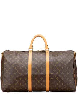 Louis Vuitton Pre-Owned: Коричневая дорожная сумка 