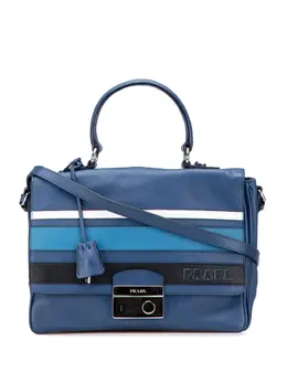 Prada Pre-Owned: Голубая сумка 