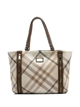 Burberry Pre-Owned: Коричневая сумка-шоппер 