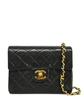 CHANEL Pre-Owned: Чёрная сумка через плечо 