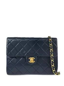 CHANEL Pre-Owned: Синяя сумка 