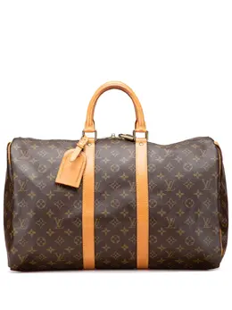 Louis Vuitton Pre-Owned: Коричневая дорожная сумка 