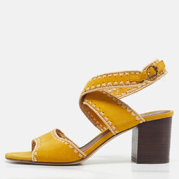 Tory Burch: Жёлтые сандалии 