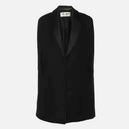 Saint Laurent Paris: Чёрный плащ 
