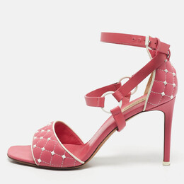Valentino: Розовые сандалии  Rockstud