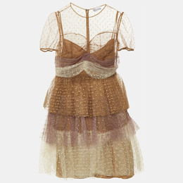 RED Valentino: Коричневое платье 