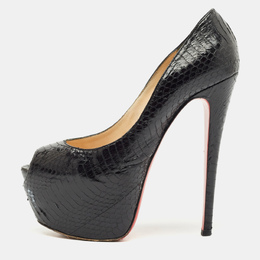 Christian Louboutin: Чёрные босоножки 