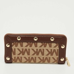 Michael Kors: Бежевый кошелёк 
