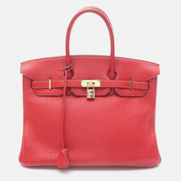 Hermes: Красная сумка  Birkin 35