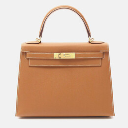 Hermes: Коричневая сумка  Kelly 28