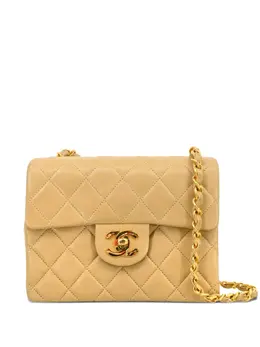 CHANEL Pre-Owned: Бежевая сумка 