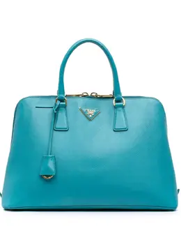 Prada Pre-Owned: Голубая сумка 