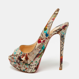Christian Louboutin: Многоцветные босоножки 