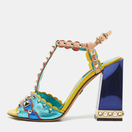 Dolce & Gabbana: Многоцветные сандалии  Keira