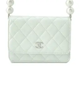 CHANEL Pre-Owned: Белый кошелёк 