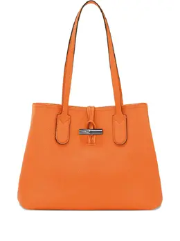 Longchamp: Оранжевая сумка 