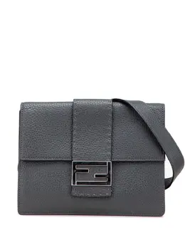 Fendi Pre-Owned: Серая сумка через плечо 