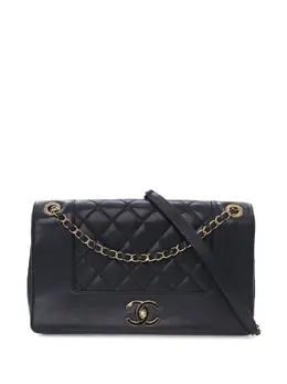 CHANEL Pre-Owned: Чёрная сумка через плечо 