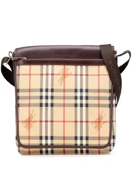 Burberry Pre-Owned: Коричневая сумка через плечо 