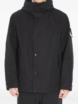 Stone Island: Пуховик  Ghost с капюшоном